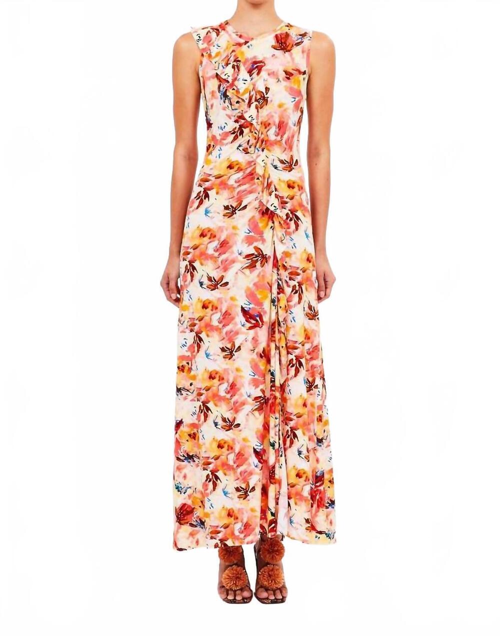 NEW ULLA JOHNSON elise dress in snapdragon